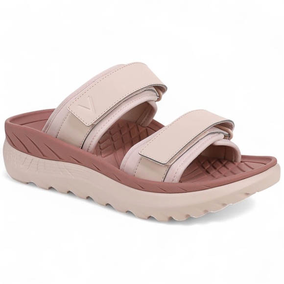 Vionic Shoes - Vionic Women's Tan and Brown Slide Sandals